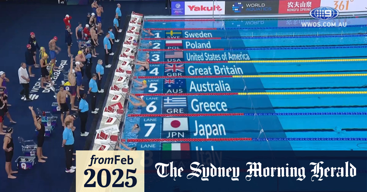 Video Mixed 4x100m Medley Relay final World Aquatics Championships 2025